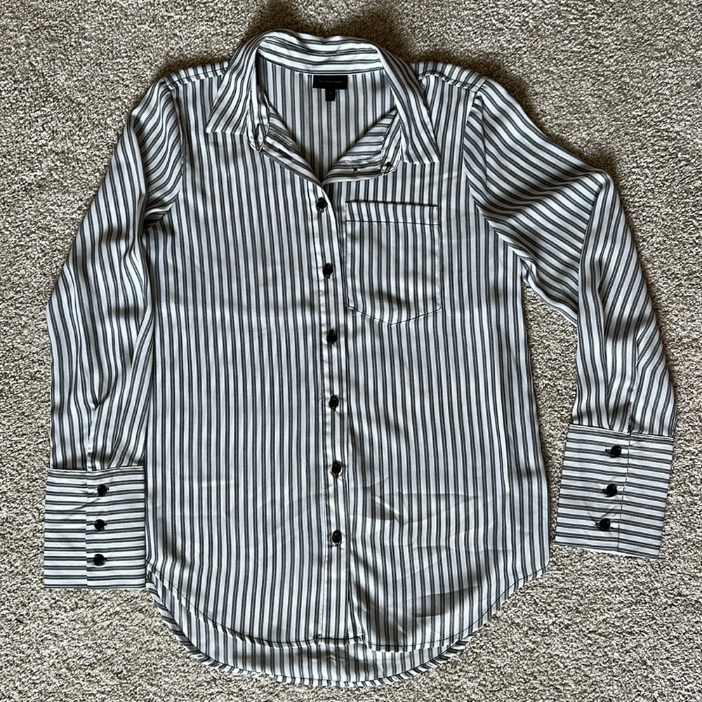 Striped Shirt Long Sleeve Button Down